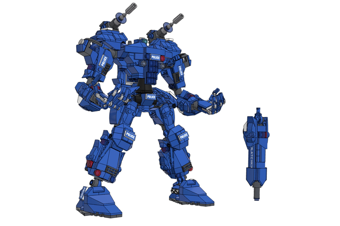 lego police robot