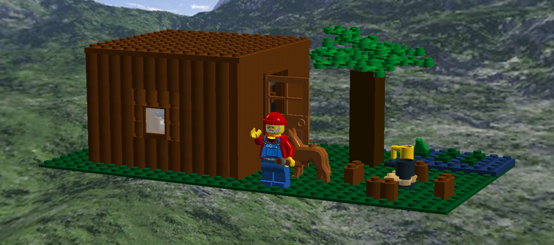 Lego Ideas Forest Log Cabin