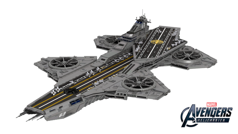 shield helicarrier lego set