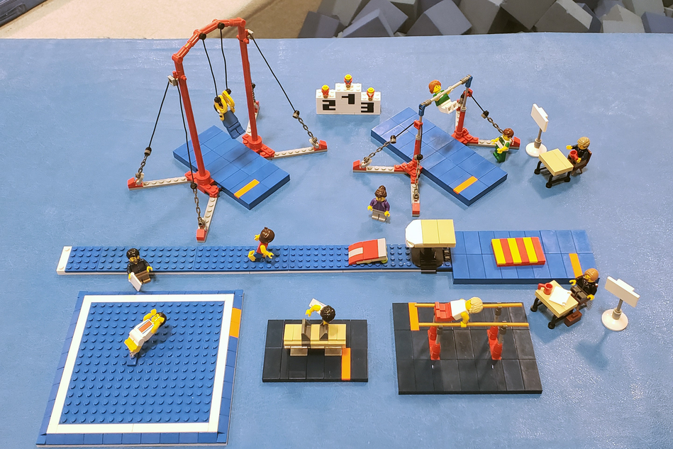 Lego gymnastics hot sale