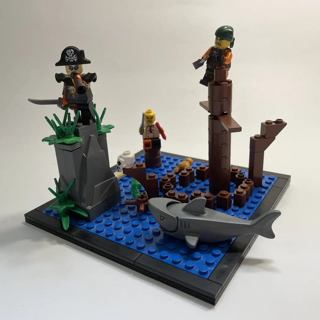 Lego store sunken ship