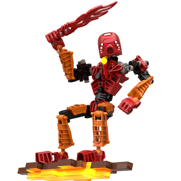 LEGO IDEAS 90th Anniversary Bionicle Theme Celebrations 8534 Toa Mata Tahu Redesign