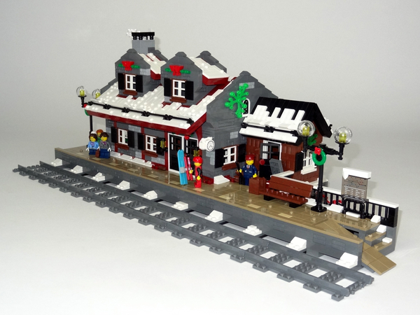 lego christmas station