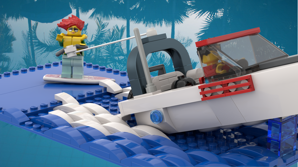 Lego wakeboard hot sale boat