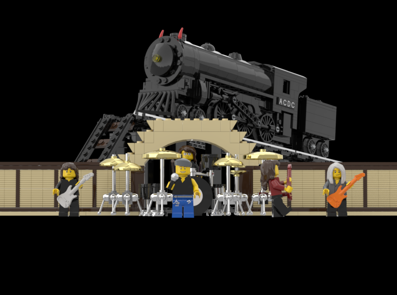 LEGO IDEAS AC DC Train with Stage