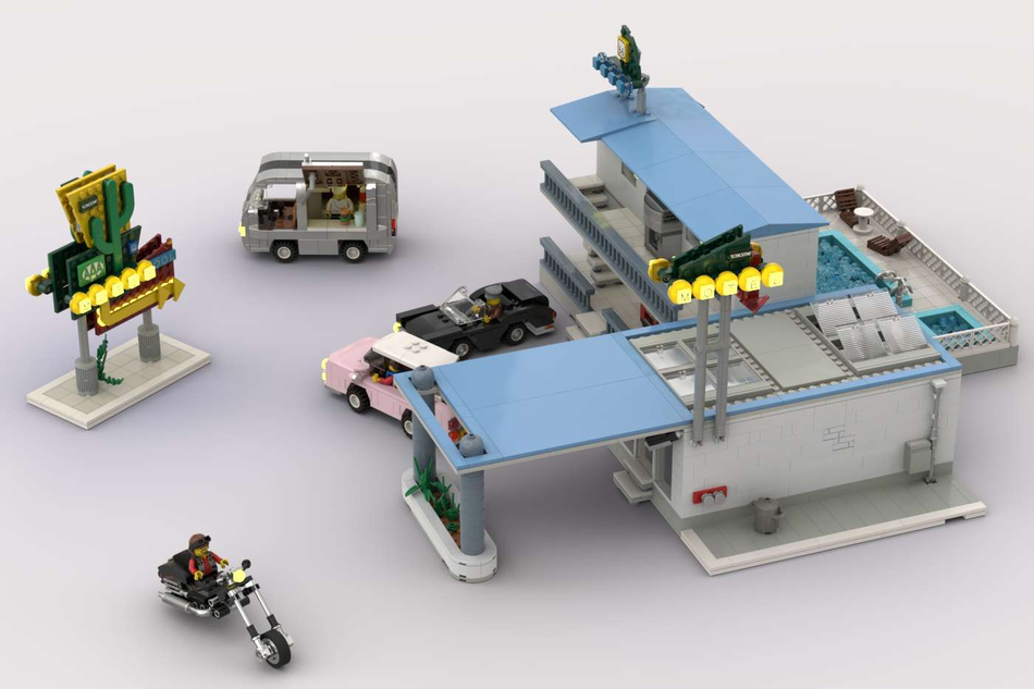 Bates discount motel lego