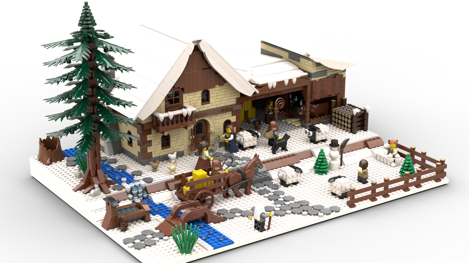 LEGO IDEAS - Medieval Fortified Farm and Stables