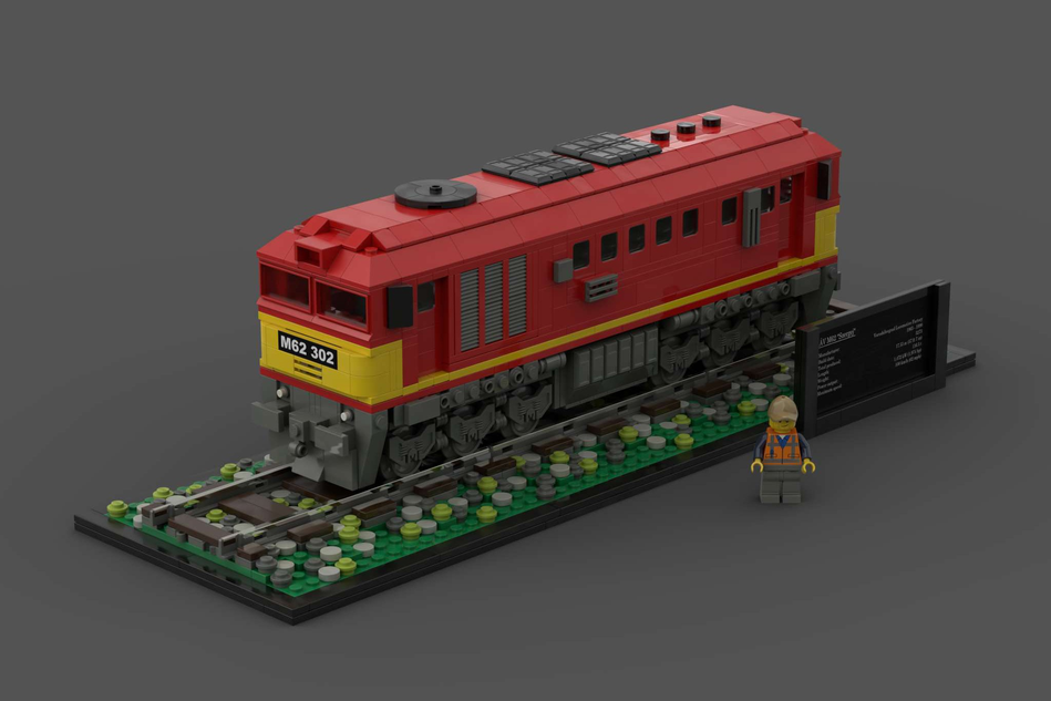 Lego store train scale