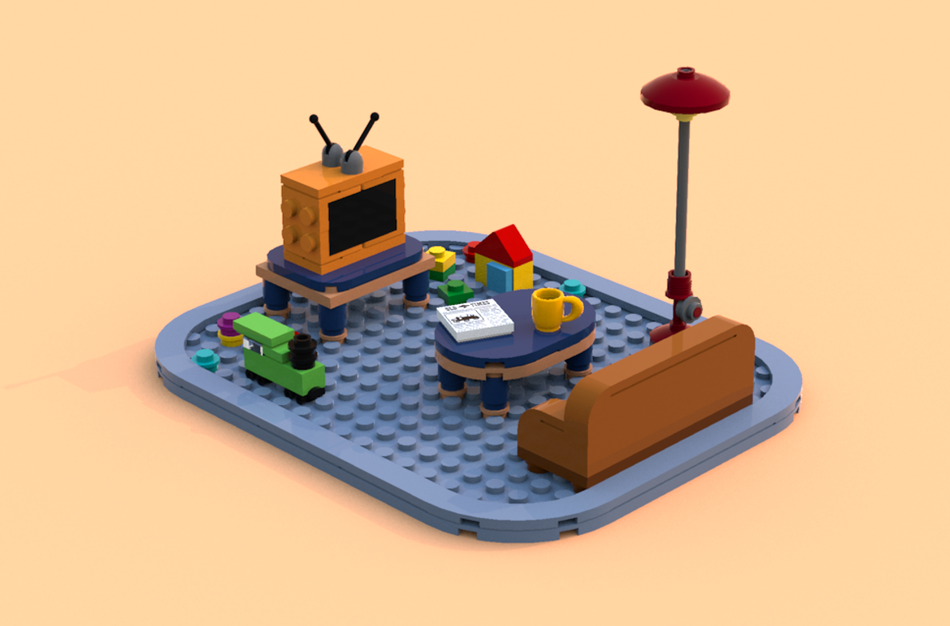 Lego discount living room