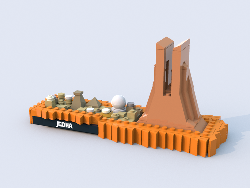 LEGO IDEAS Star Wars Jedha Skyline