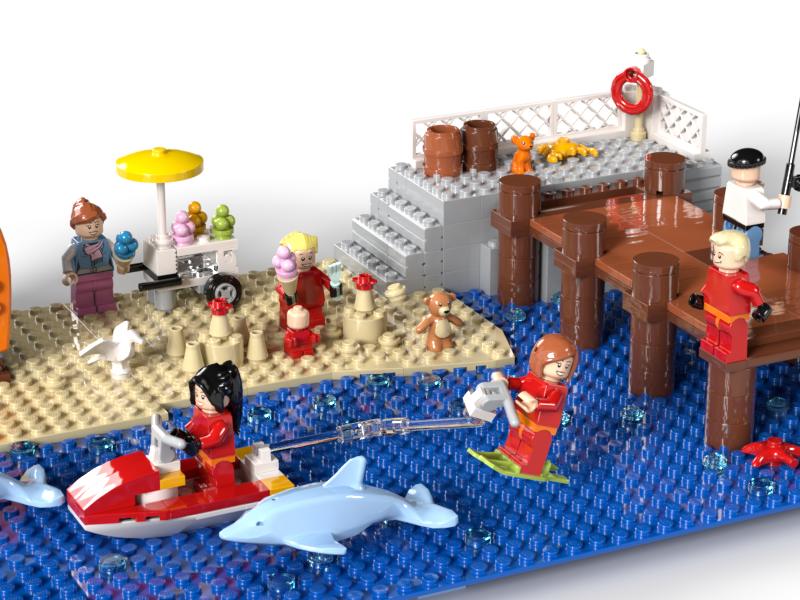 Lego best sale beach ideas