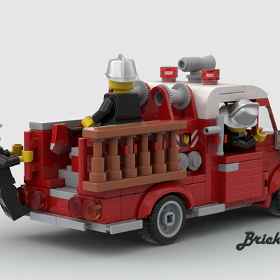 lego vintage fire truck