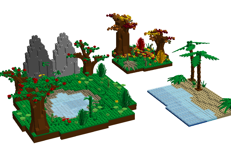 Lego landscape pieces sale