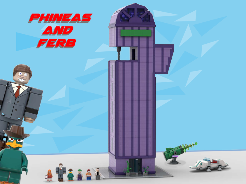 LEGO IDEAS Doofenshmirtz Building From Phineas and Ferb