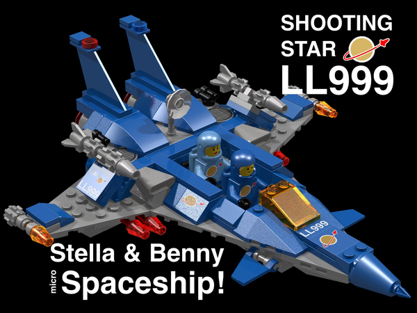lego blue spaceship