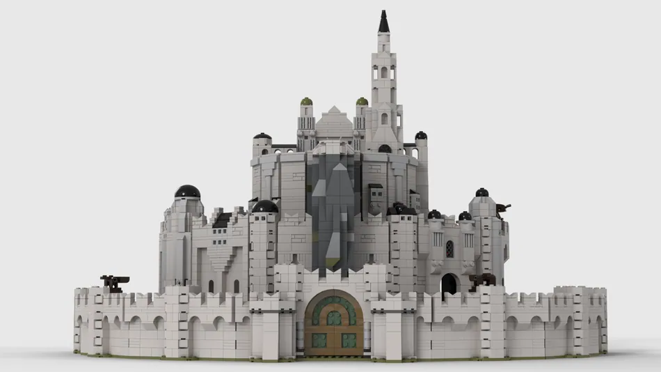 Massive LEGO Minas Tirith Castle Took 3 Years to Build - LOTR The