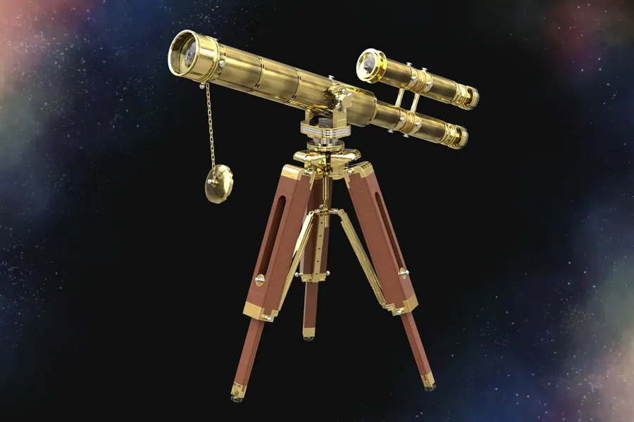 Antique Telescope Image