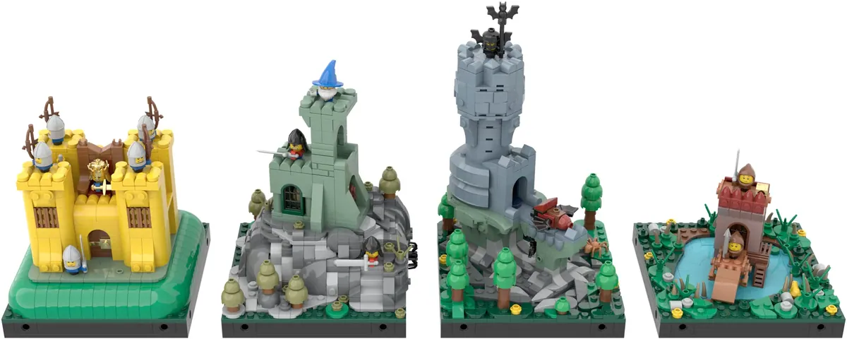 LEGO IDEAS - Build your finest Micro Modular Building! - Cave On A Grassy  Hill