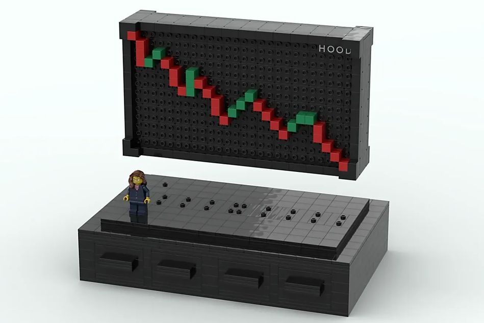 LEGO IDEAS Stock Chart Desk Display