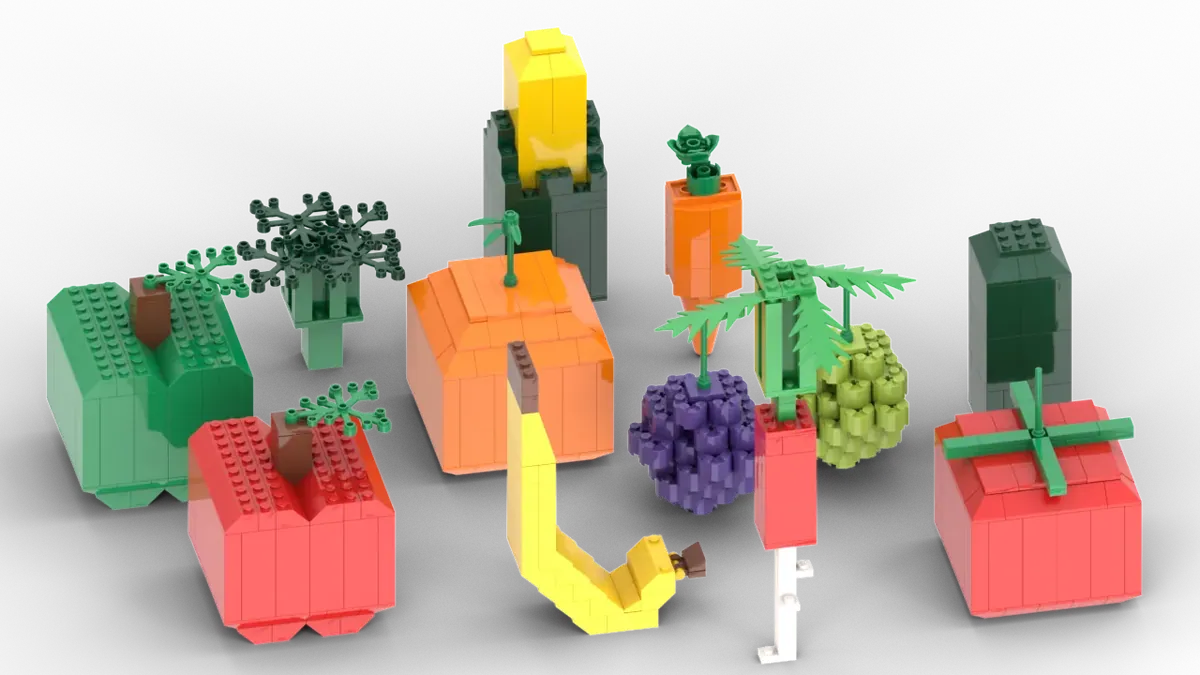 Lego fruits best sale and vegetables