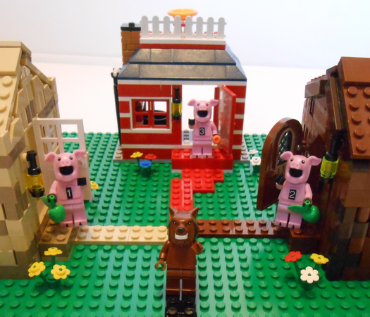 three little pigs playset