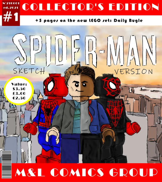 LEGO IDEAS - Your friendly neighborhood comic book hero! - ART: SPIDER-MAN  Sketch Version