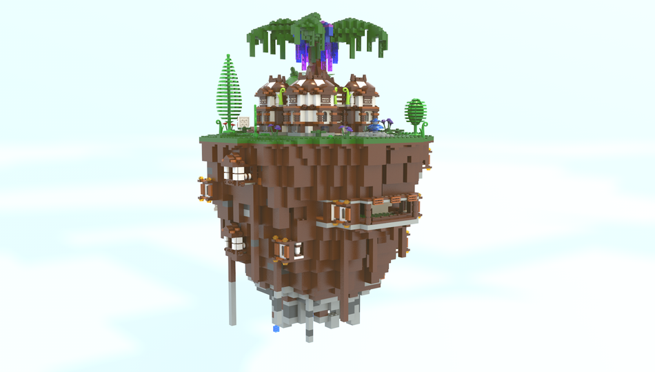 Lego floating sale island