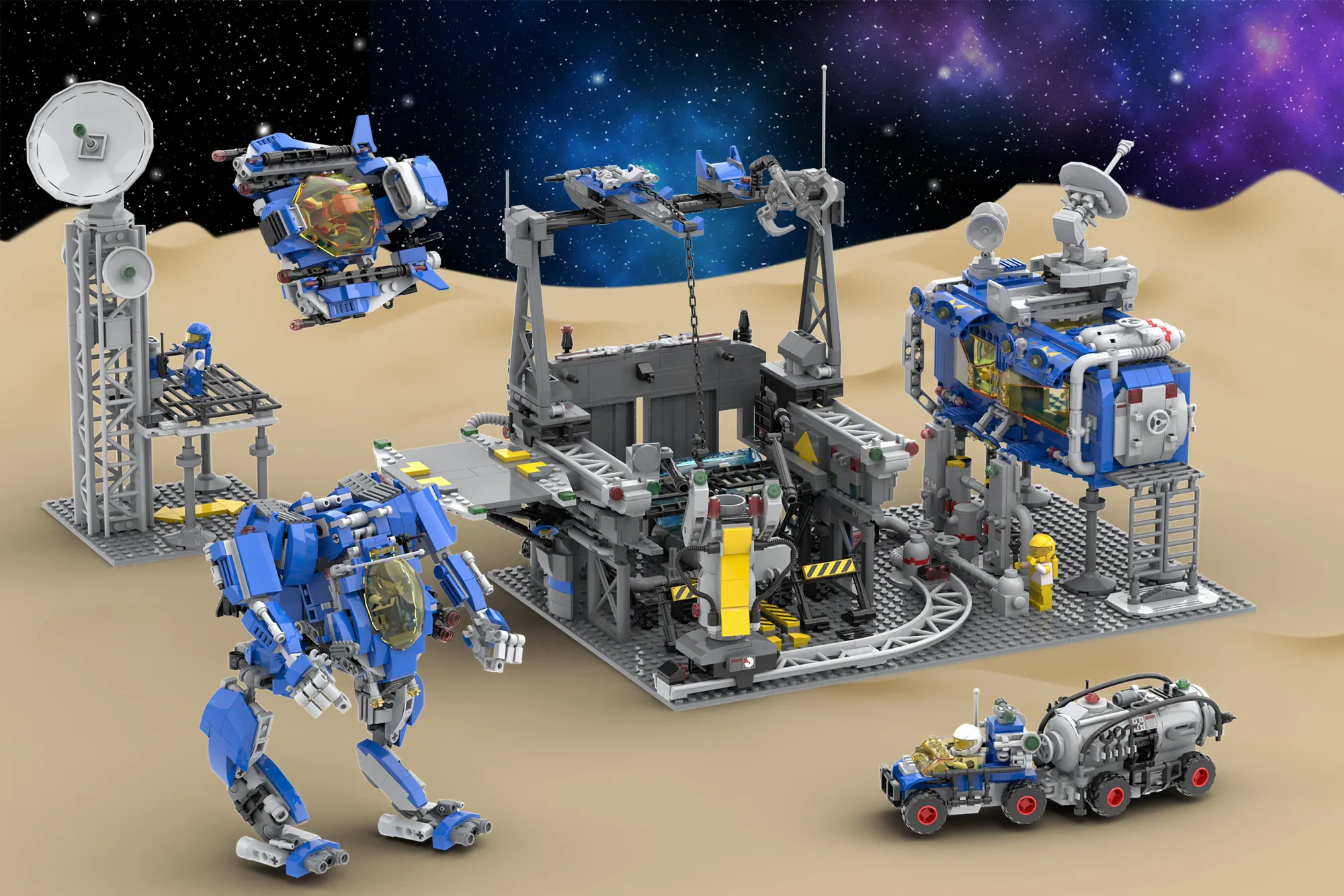 Mech Command Bay Neo Classic Space LEGO Ideas