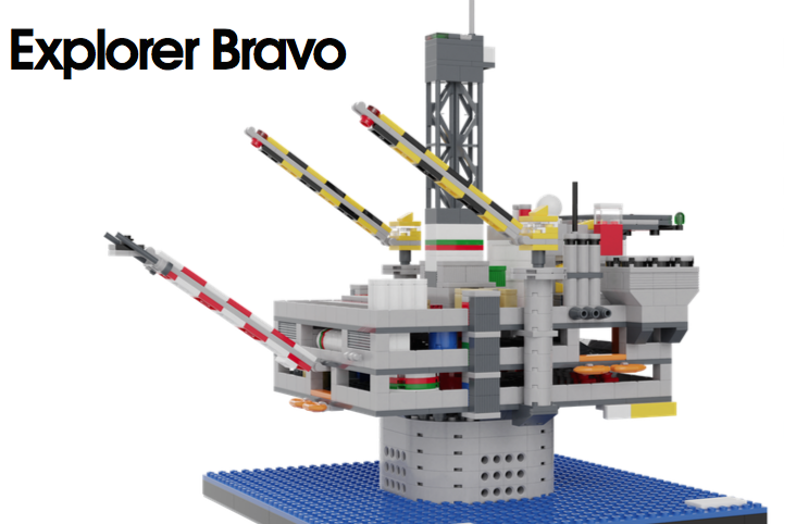 Oil store rig lego