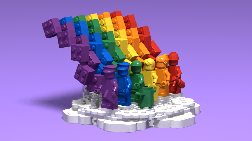 Rainbow lego online set