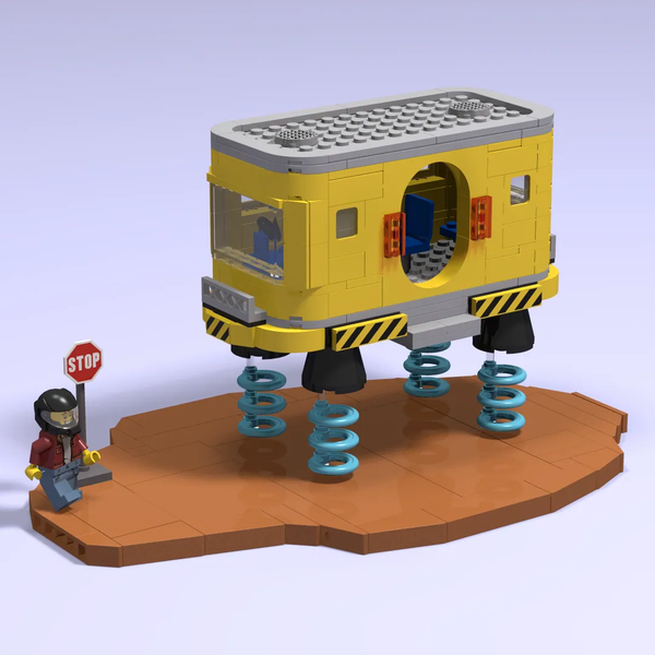 LEGO IDEAS - Fantozzi Takes the Bus on the Fly