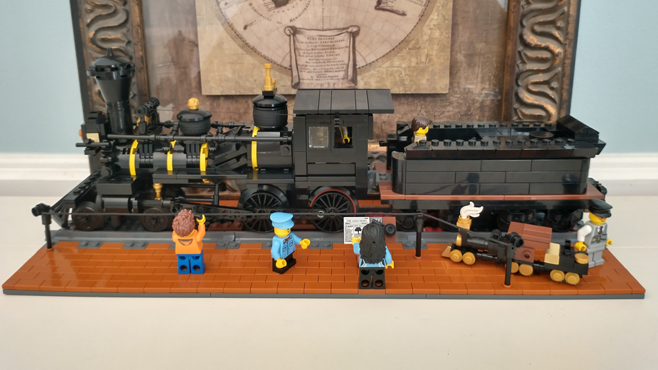 Lego discount train house