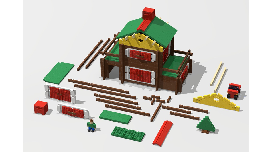 Lego chalet best sale