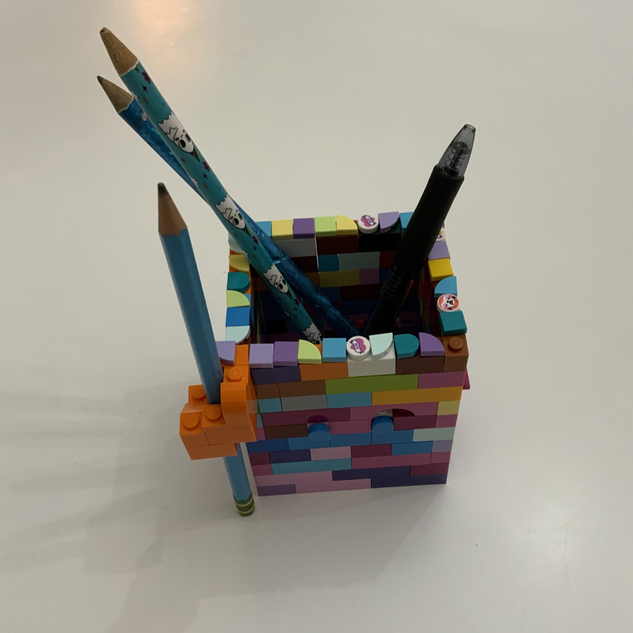 LEGO IDEAS DIY with LEGO Bricks Colorful Pen and Pencil Holder