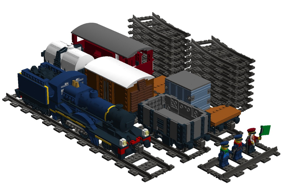 LEGO IDEAS Classic Steam Freight Set