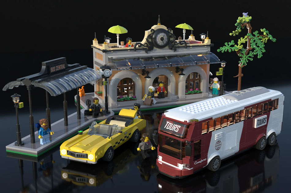 Lego discount bus station