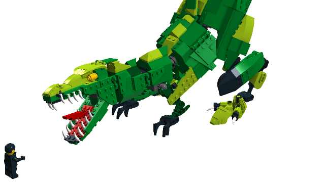 lego green t rex