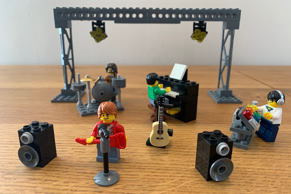 Lego best sale music band