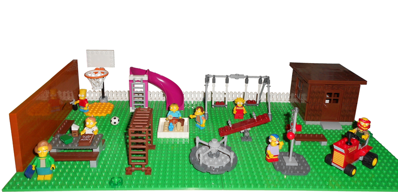 lego simpsons school