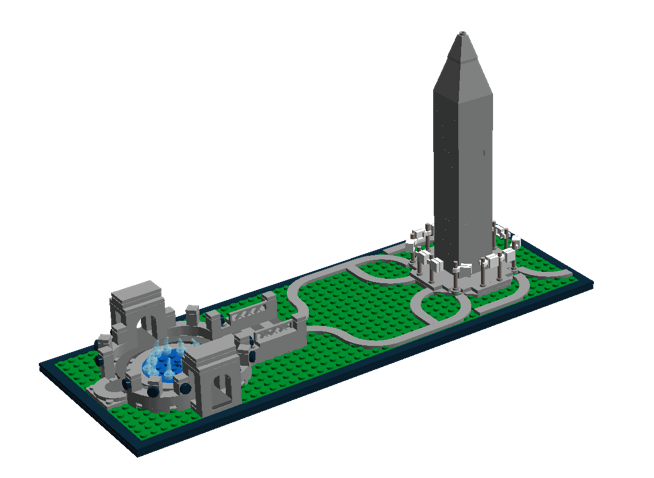 Lego architecture hot sale washington monument