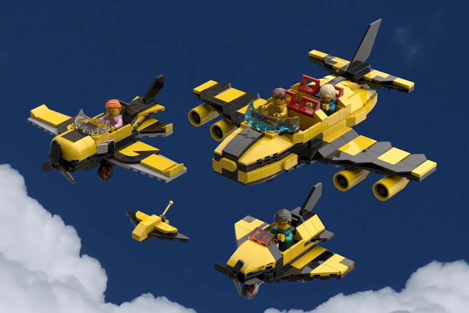 Flying 2025 lego plane