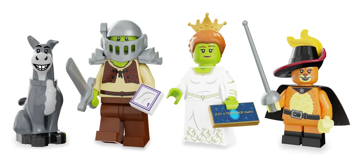 Lego store shrek minifigures