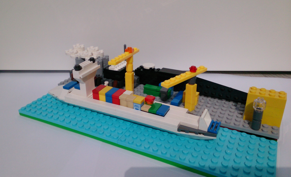 Lego store boat dock