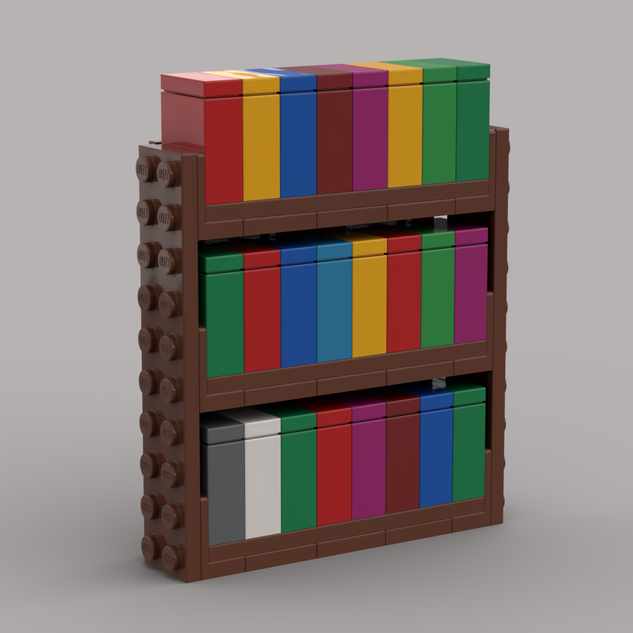 Lego bookshelves hot sale