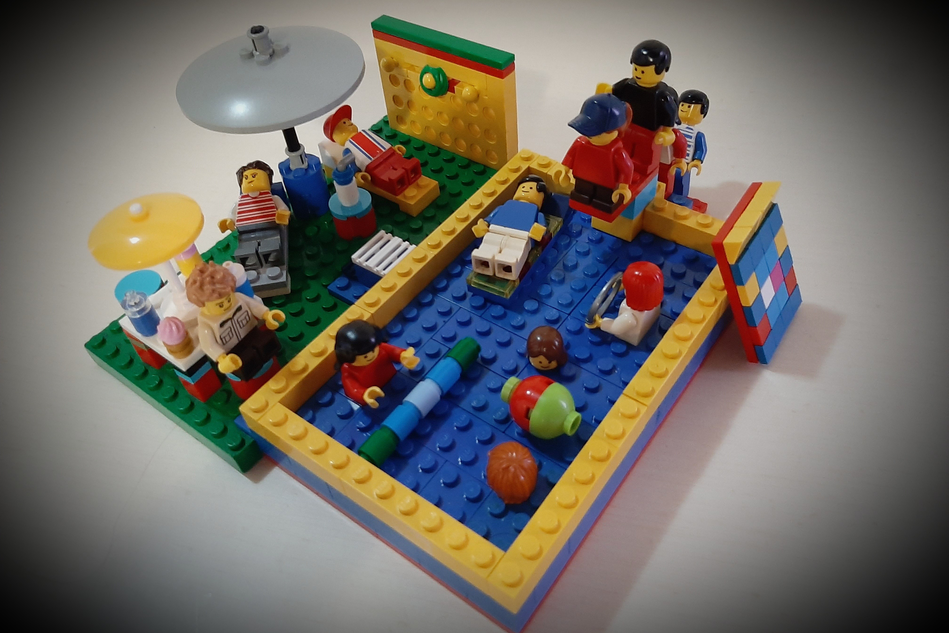 Lego store swimming pool