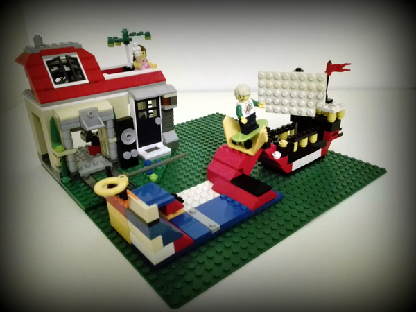 lego modular poolside holiday