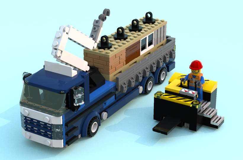 Lego city delivery truck new arrivals