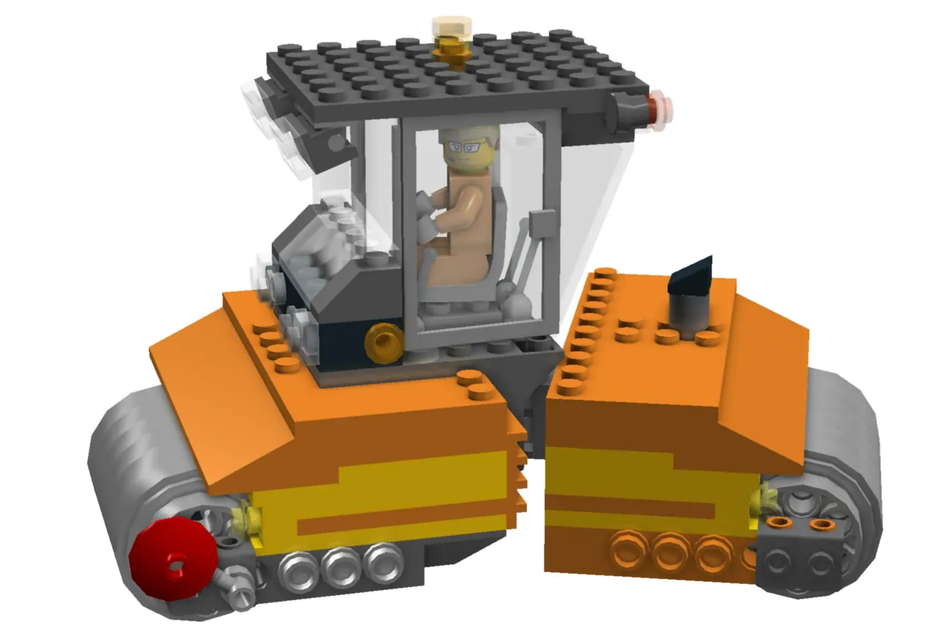 LEGO IDEAS Tandem Roller Compactor Road Construction