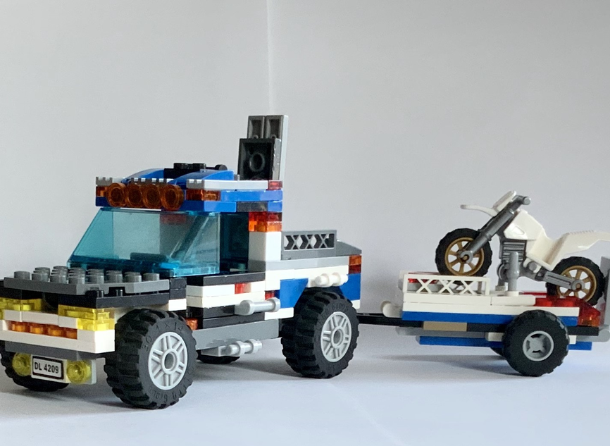 Lego truck and store trailer