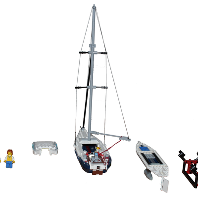 lego sailing boat